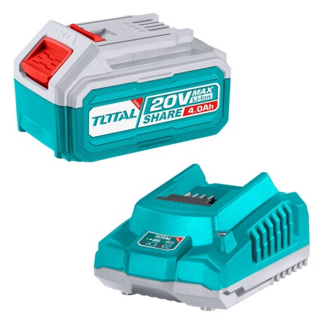 Batería Litio Ion 4.0Ah + Cargador Rápido 20v Batería Litio Ion 4.0Ah + Cargador Rápido 20v