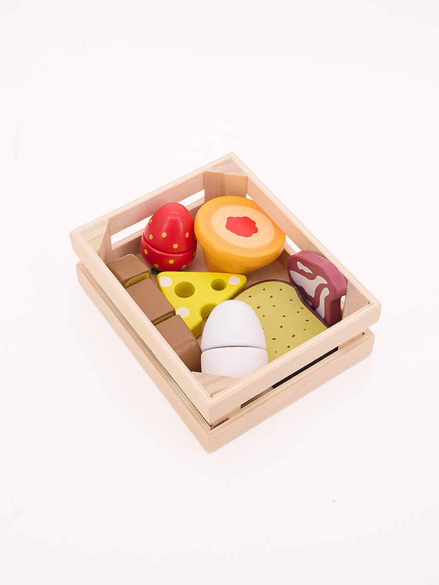 ALIMENTOS EN CANASTA - MADERA 