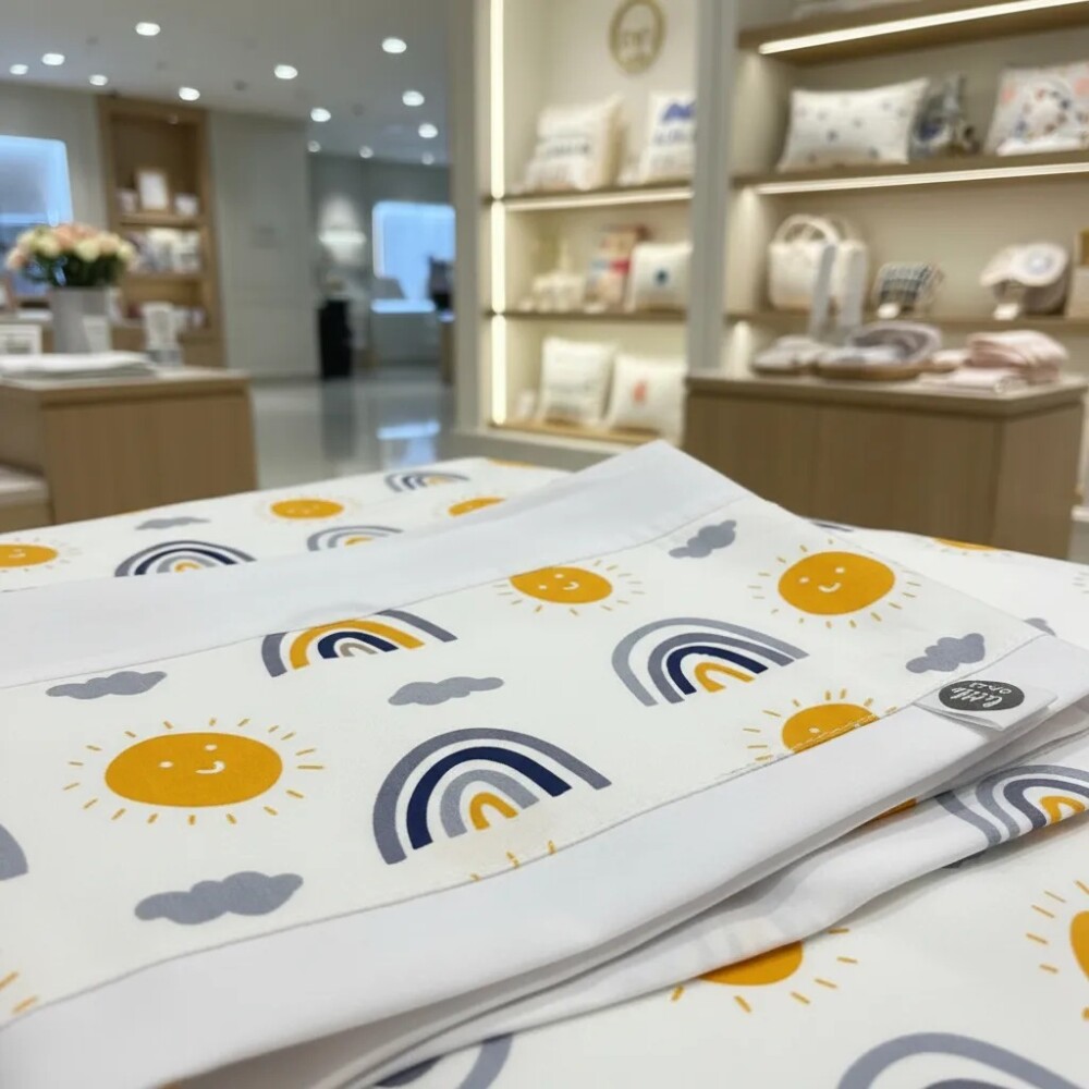 Sábanas practicuna / cuna Little Ones arco iris