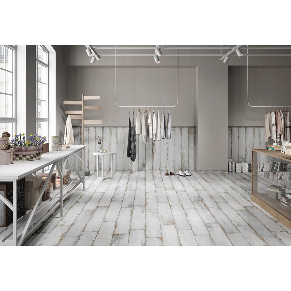 PORCELANATO MADERADO ATRIUM DENVER WHITE "A" 20X120 CM Porcelanato Maderado Atrium Denver White "a" 20x120 Cm