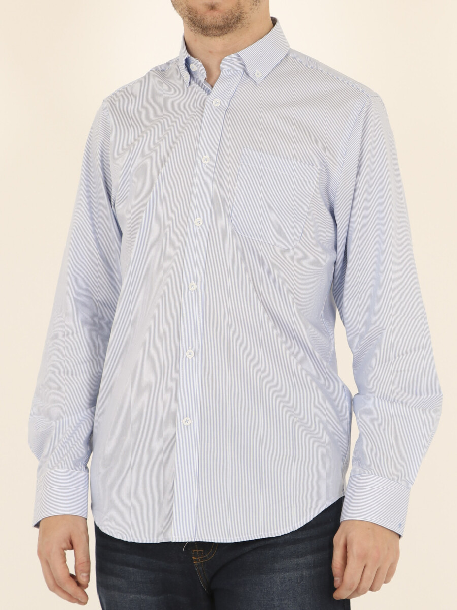 Camisa Harry - Blanco/azul 