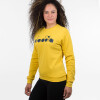 Diadora Buzo Ladies Crew Neck Sweater With Print Mustard Mostaza