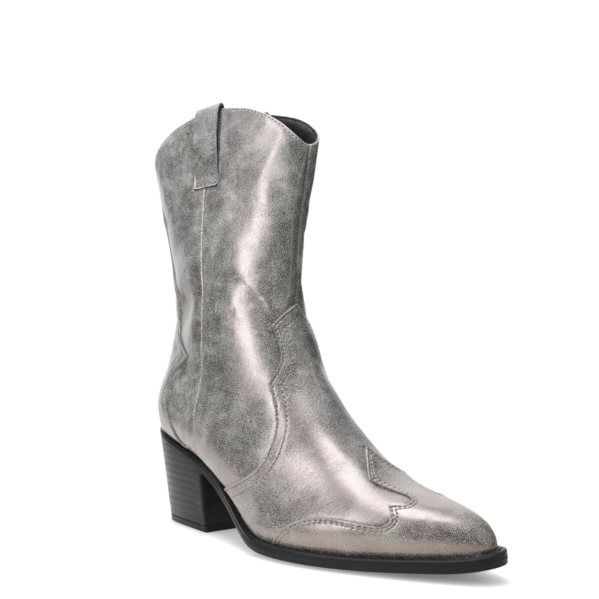 Botas de Mujer Miss Carol LITER tejana media MissCarol - Plateado 