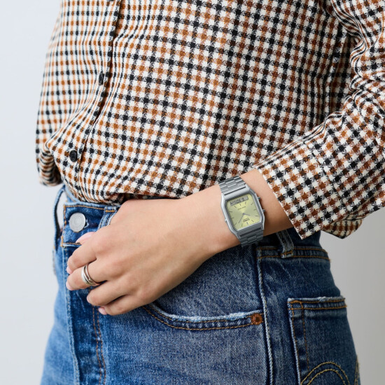 Reloj CASIO AQ230A-9AMQYDF en Acero Plata Esfera 39mm 0