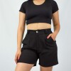 Short Dama Lino Slowly Black