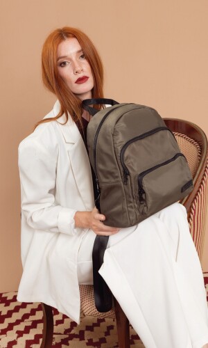 MOCHILA FLOR DE LOTO VERDE MILITAR