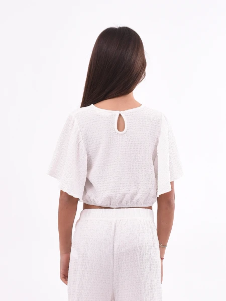 BLUSA VIOLETA TEEN BLANCO