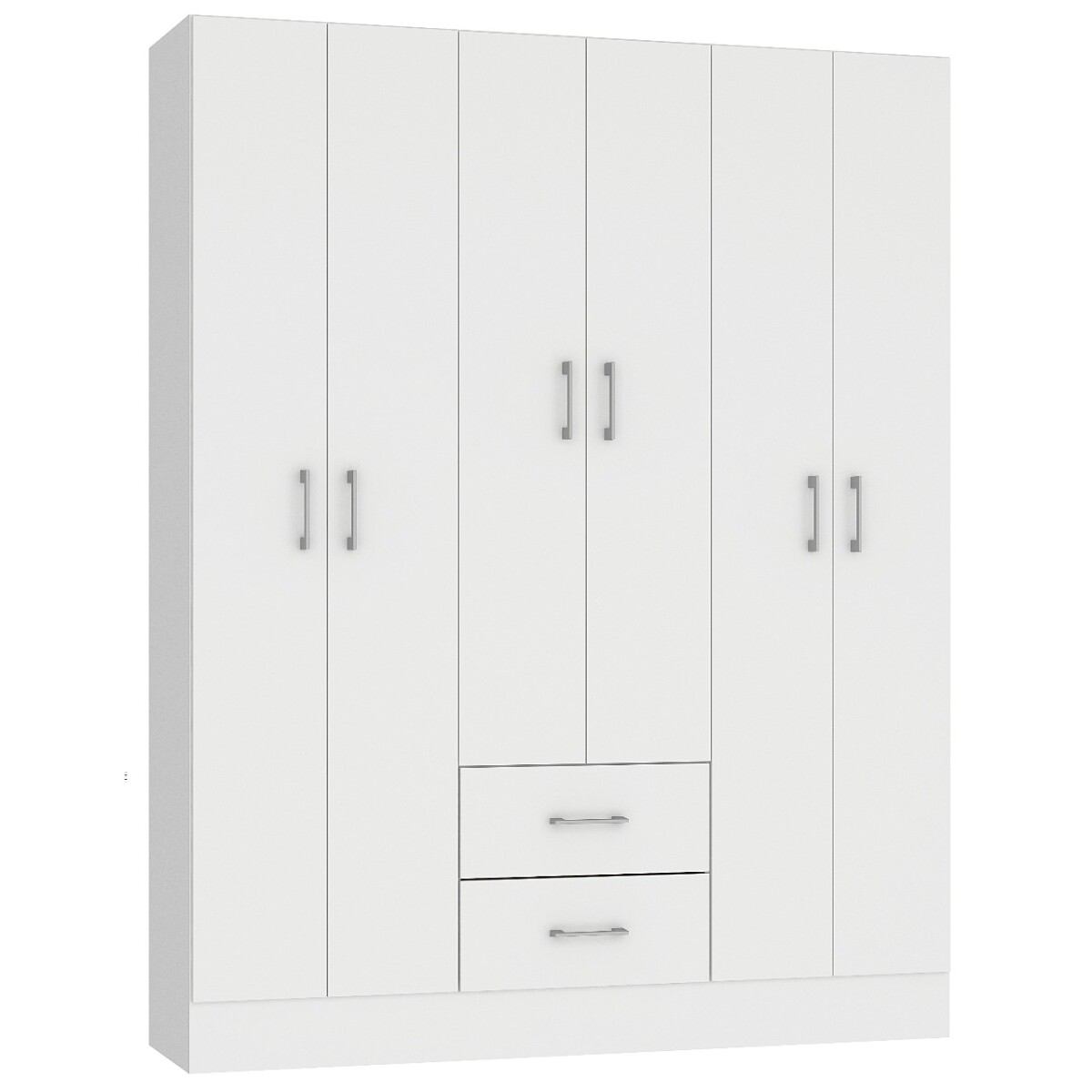 ROPERO 6 PUERTAS 2 CAJONES GUARDARROPA ARMARIO PLACARD CLOSET - BLANCO 