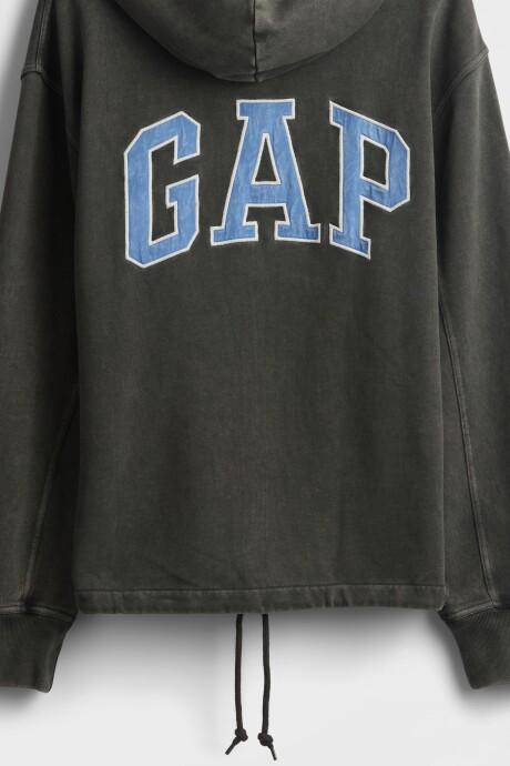 Buzo Canguro Logo Gap Poncho Hombre Moonless Night