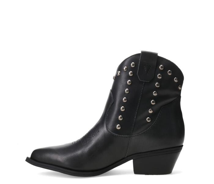 Bota caña baja con tachas 347709 Preto