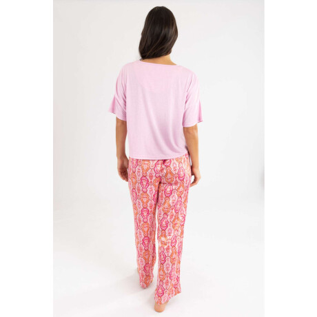 Pink Paisley Pant Rosado