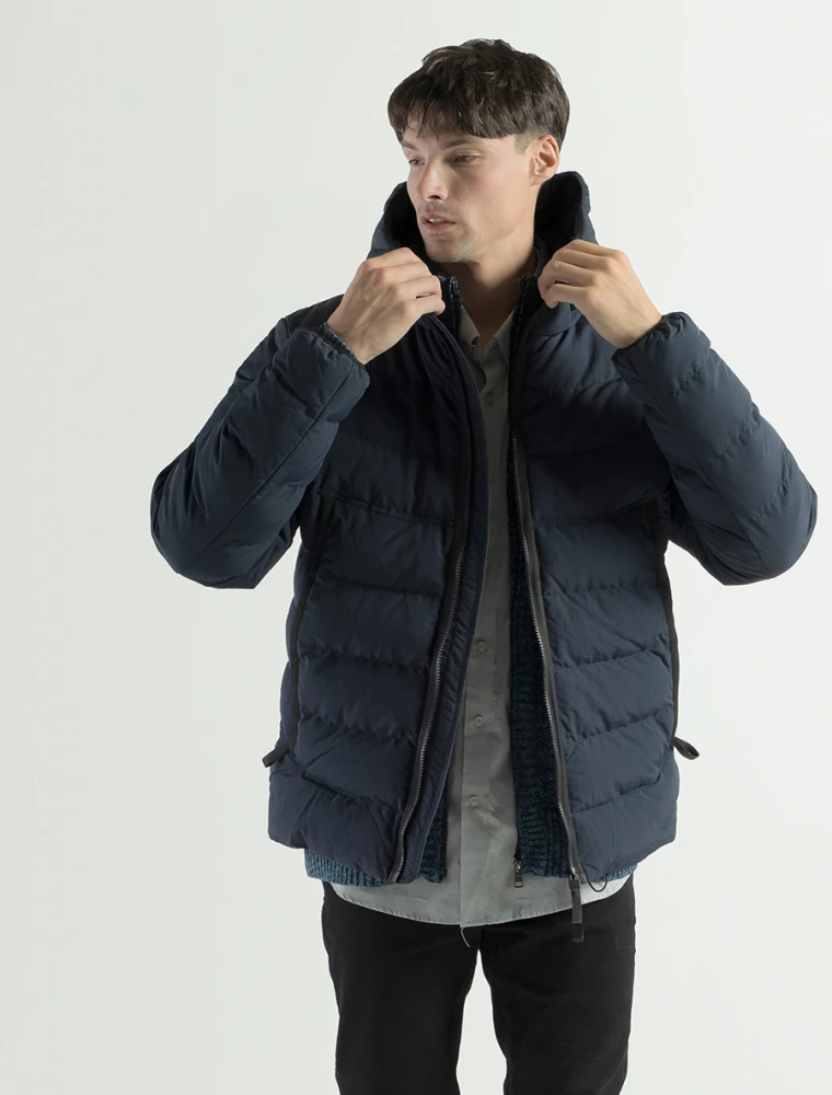Campera Nylon capitoneada C/capucha Andy Marino