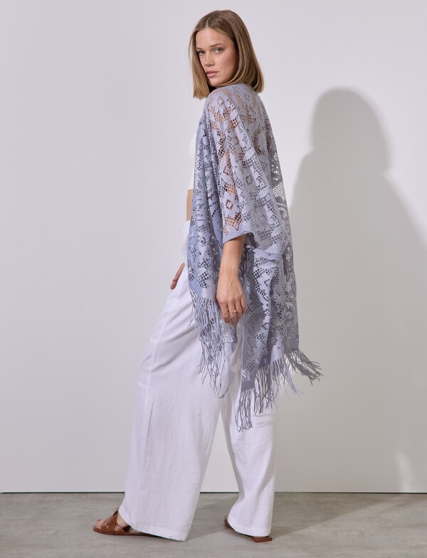 Kimono Calado GRIS