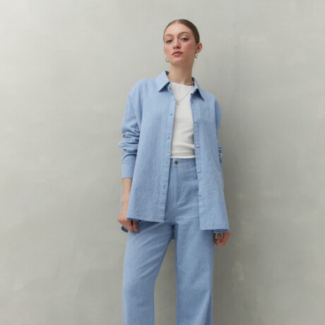 CAMISA MINTY Azul Melange