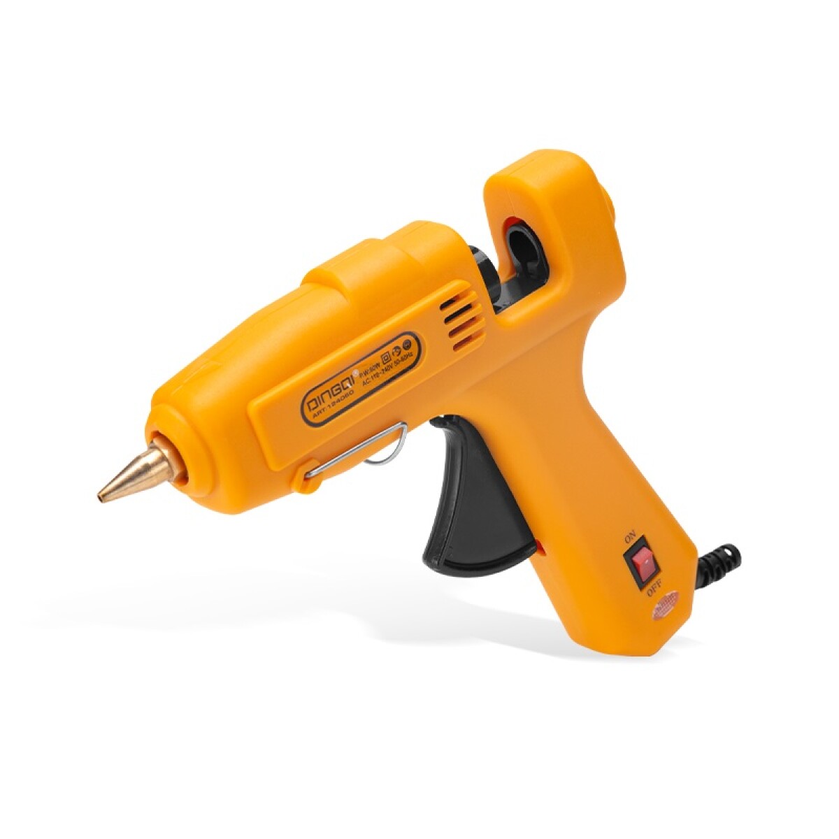 DINGQI PISTOLA SILICONA CALIENTE FINA 7.5MM 110/240V/50HZ 60W 