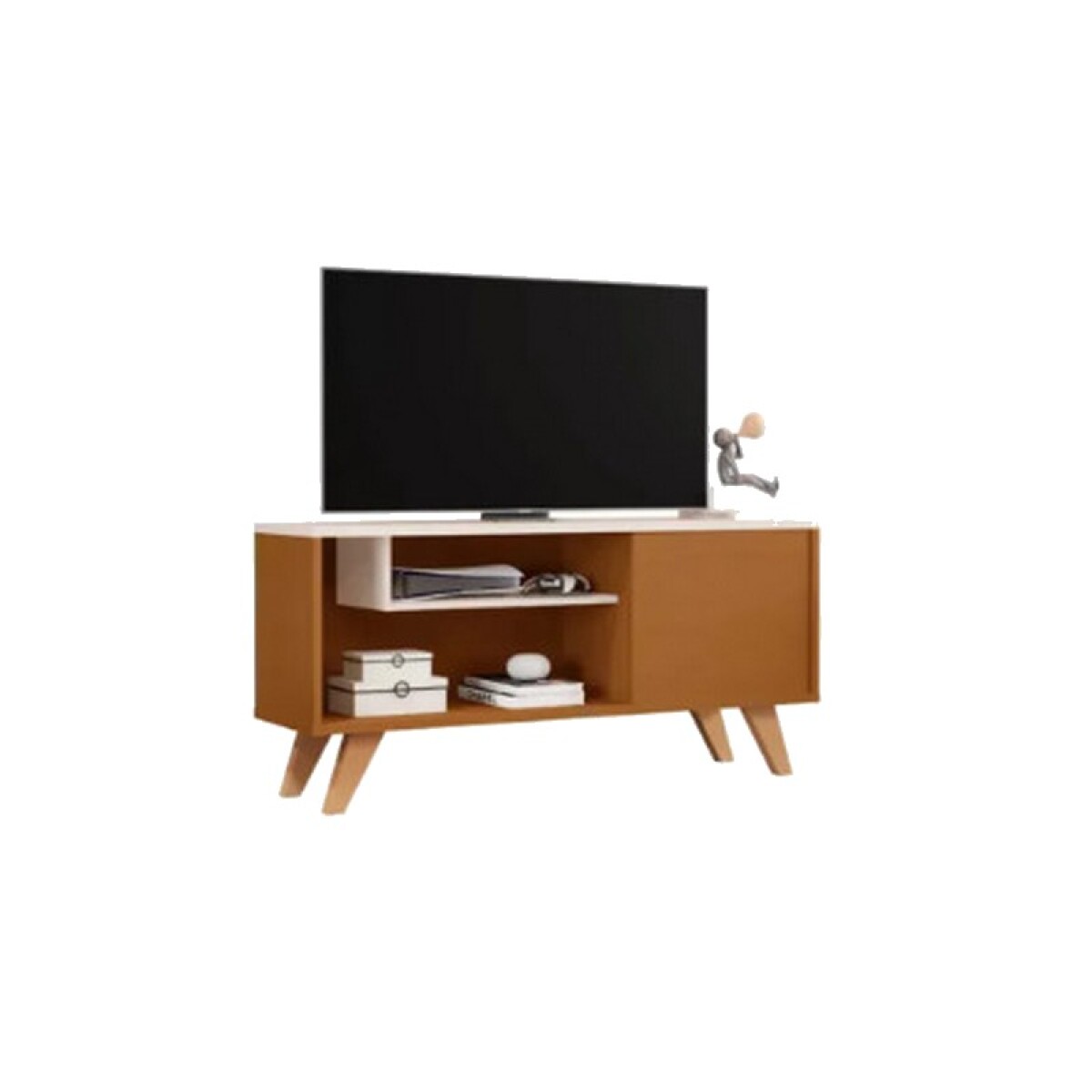 RACK NATIVA HEITOR 42"CINAMOMO/OFF WHITE 