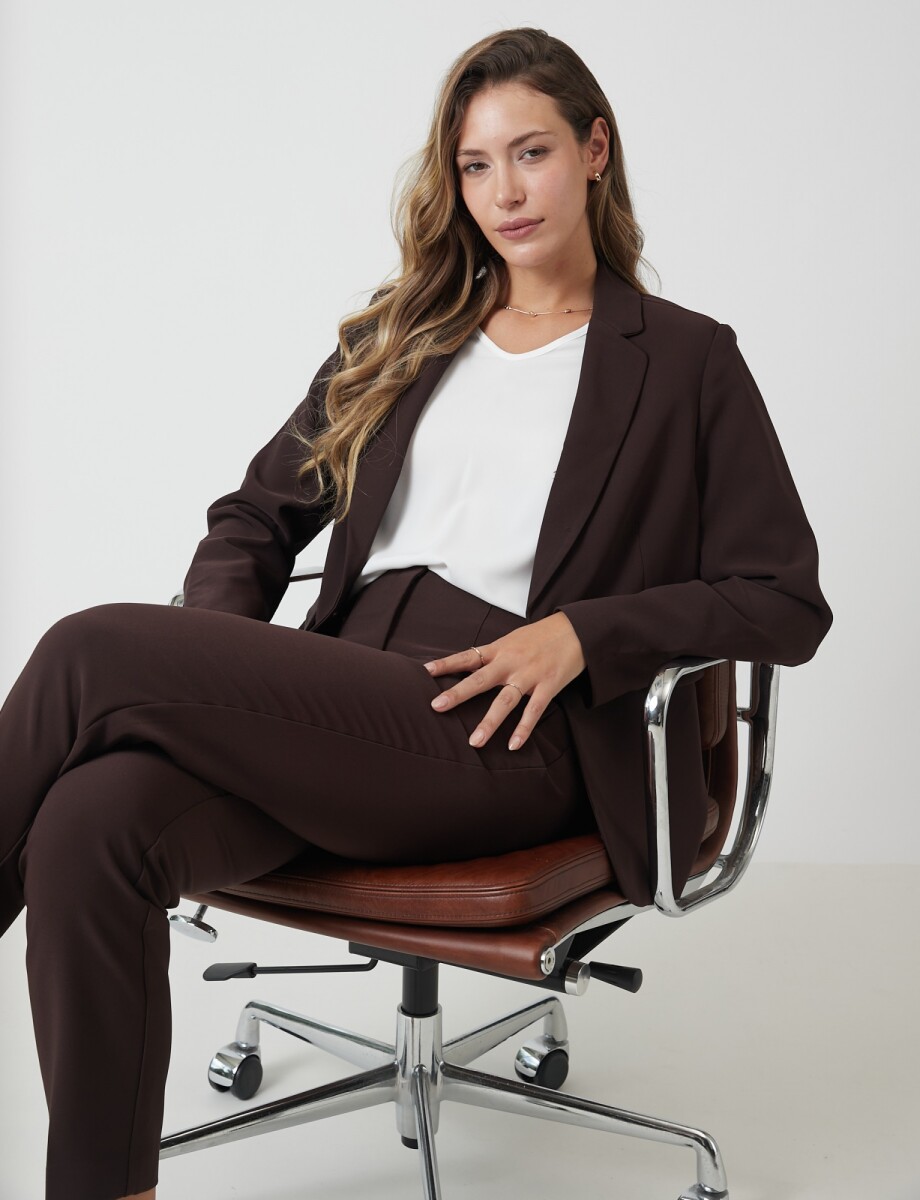Blazer Sastrero Slim - Marron 