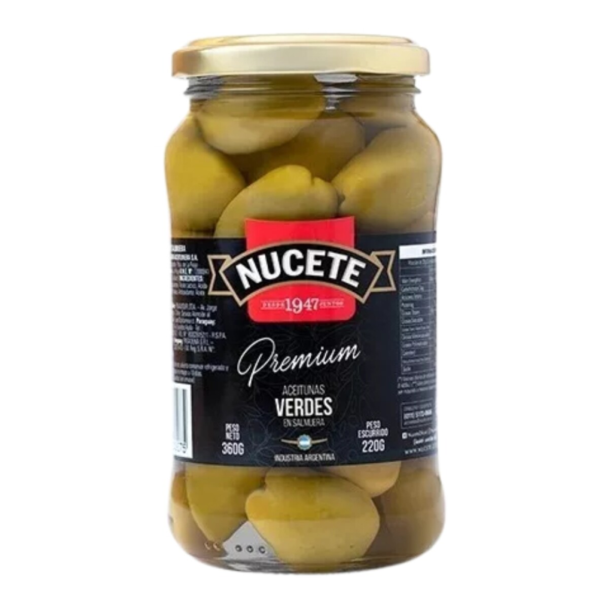 Nucete Enteras Premium Frasco 220g 