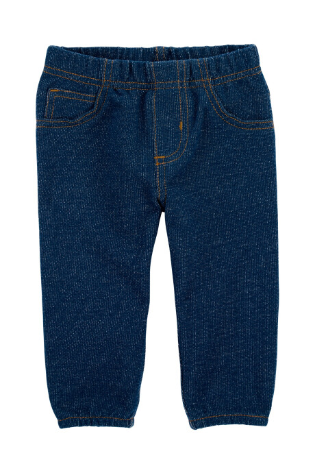 Set tres piezas chaleco, pantalón jean y body manga larga de algodón Sin color