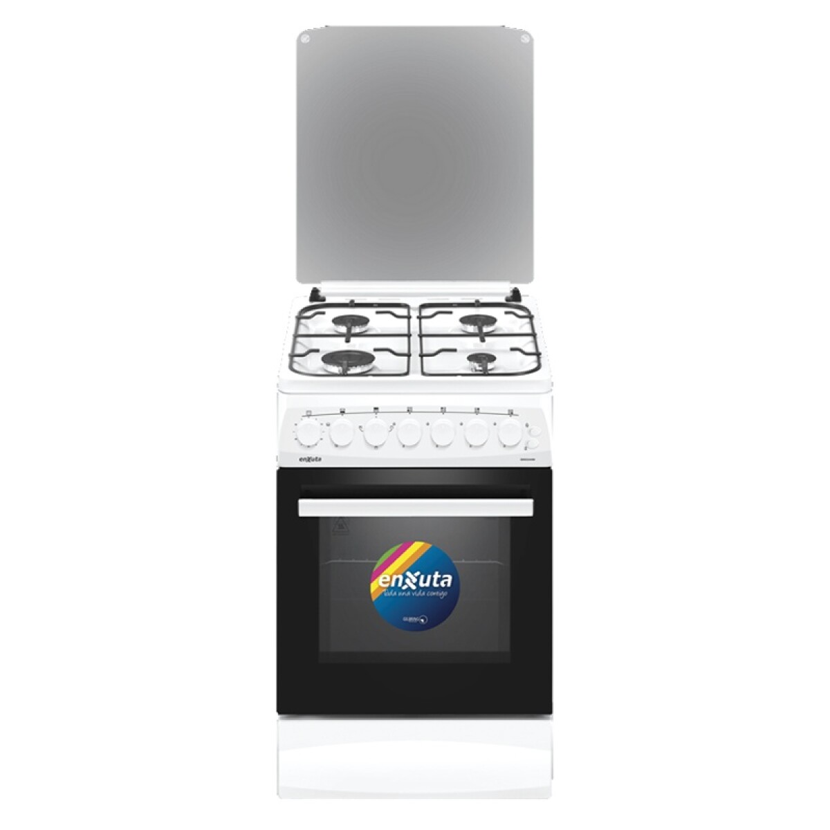 Cocina Combinada 4 Hornallas Blanca Con Termocupla 50x60 Cm 