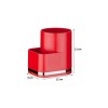 SOPORTE PARA DETERGENTE Y ESPONJA ROJO Soporte Para Detergente Y Esponja Rojo