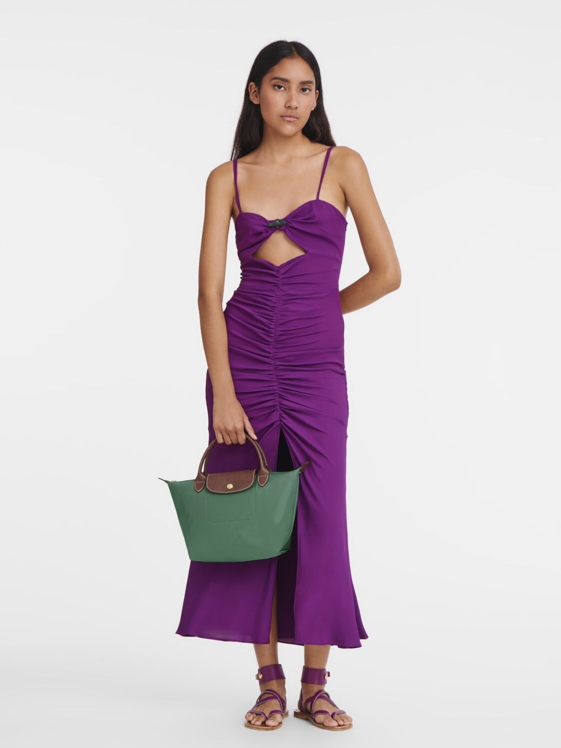 LONGCHAMP - LE PLIAGE ORIGINAL, CARTERA DE MANO S Verde