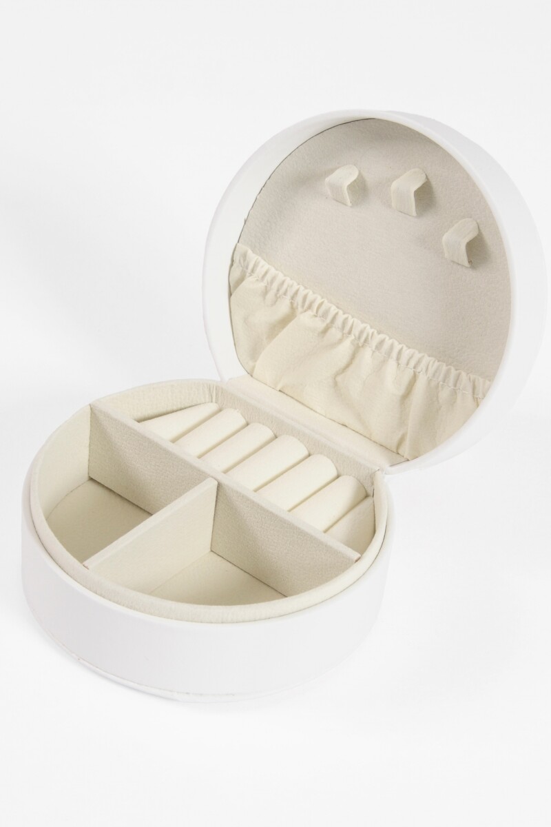 Alhajero organizador circular con strap blanco