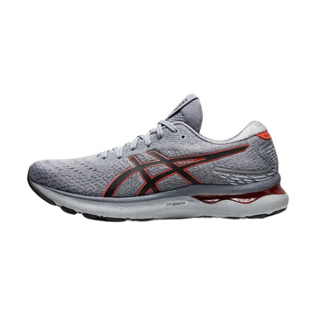 Championes Asics Gel Nimbus 24 Grey & Red