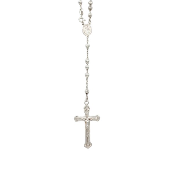 Rosario Virgen Milagrosa - Plata 925 - Sin Piedra - RO3005 Sinpiedra