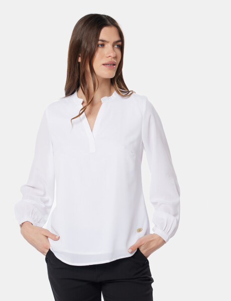 BLUSA MANGA LARGA Blanco