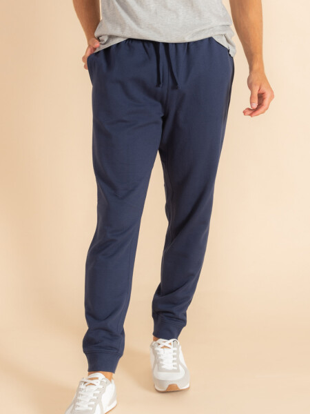 Pantalón deportivo con puño Azul Marino
