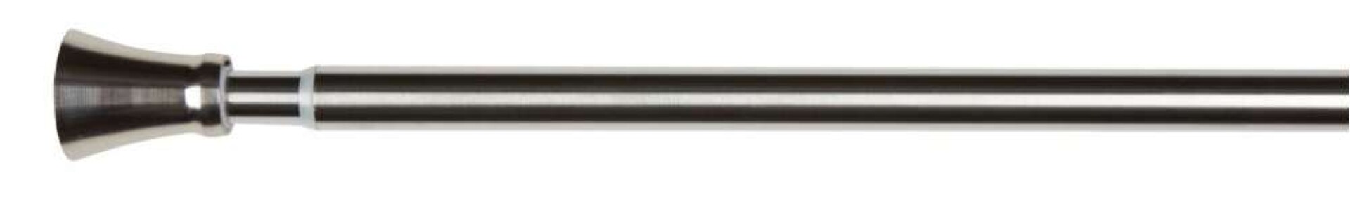 Barra cortina CONE 120210 cm de acero - Plateado 