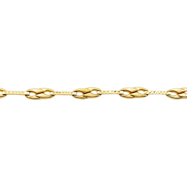 Pulsera Quebradiza Moño-Oro bajo-Sin Piedra-PU8011 sinpiedra