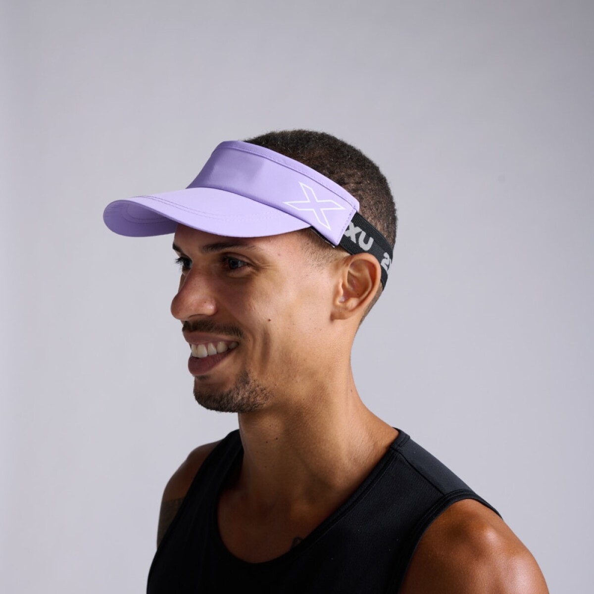Gorra Running Performance Visor Unisex - Grape Fizz/white 