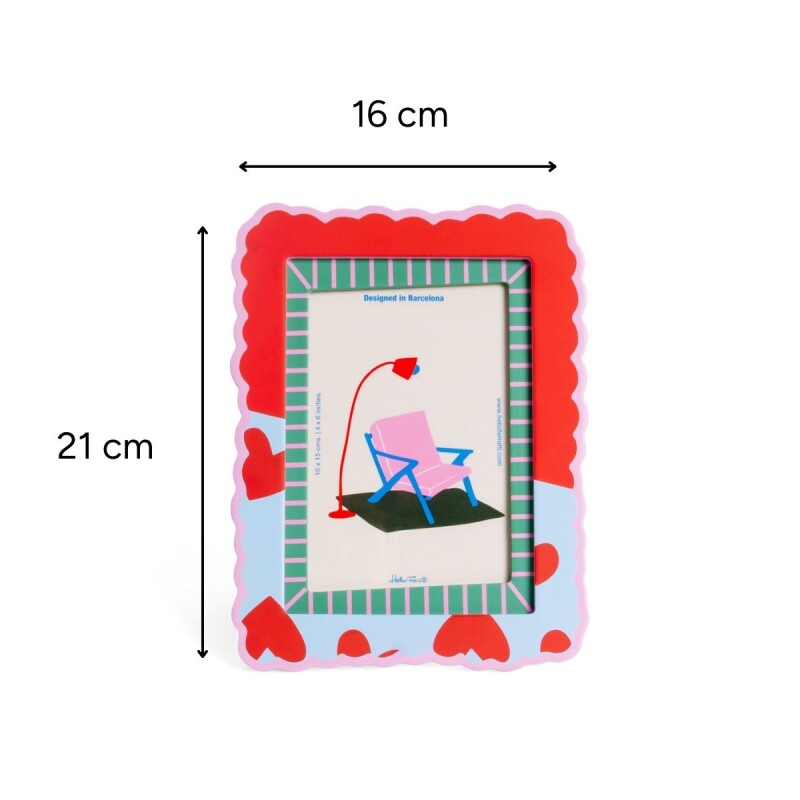 Portaretrato rectanguar de madera Portaretrato rectanguar de madera