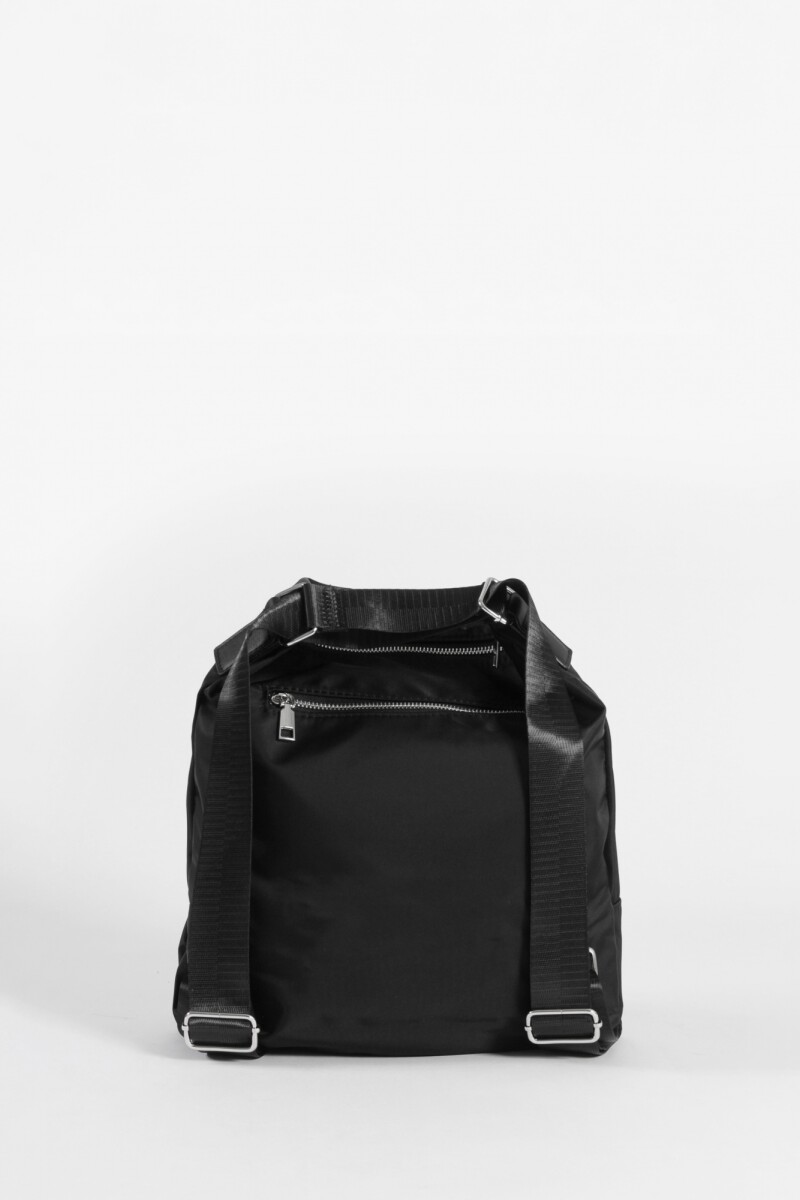 Hobo mochila con bolsillo negro