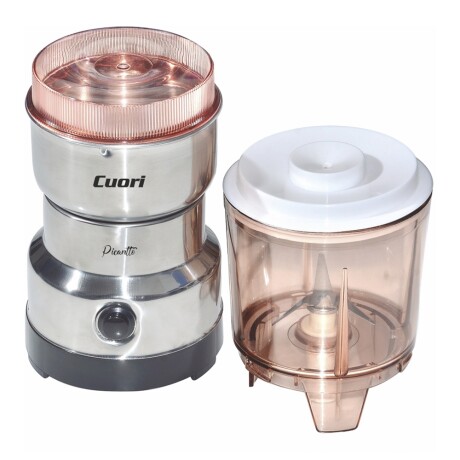 Molinillo de Café y Picador de Alimentos 100W Cuori Picantto Plateado
