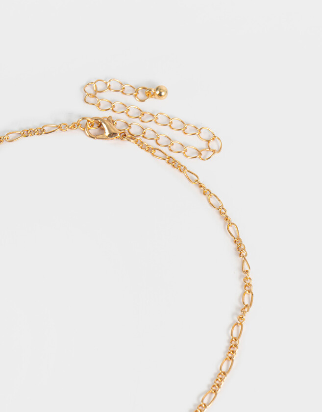 Cadena Corta con Dije Frutas Collar Corto Con Frutas - Dorado