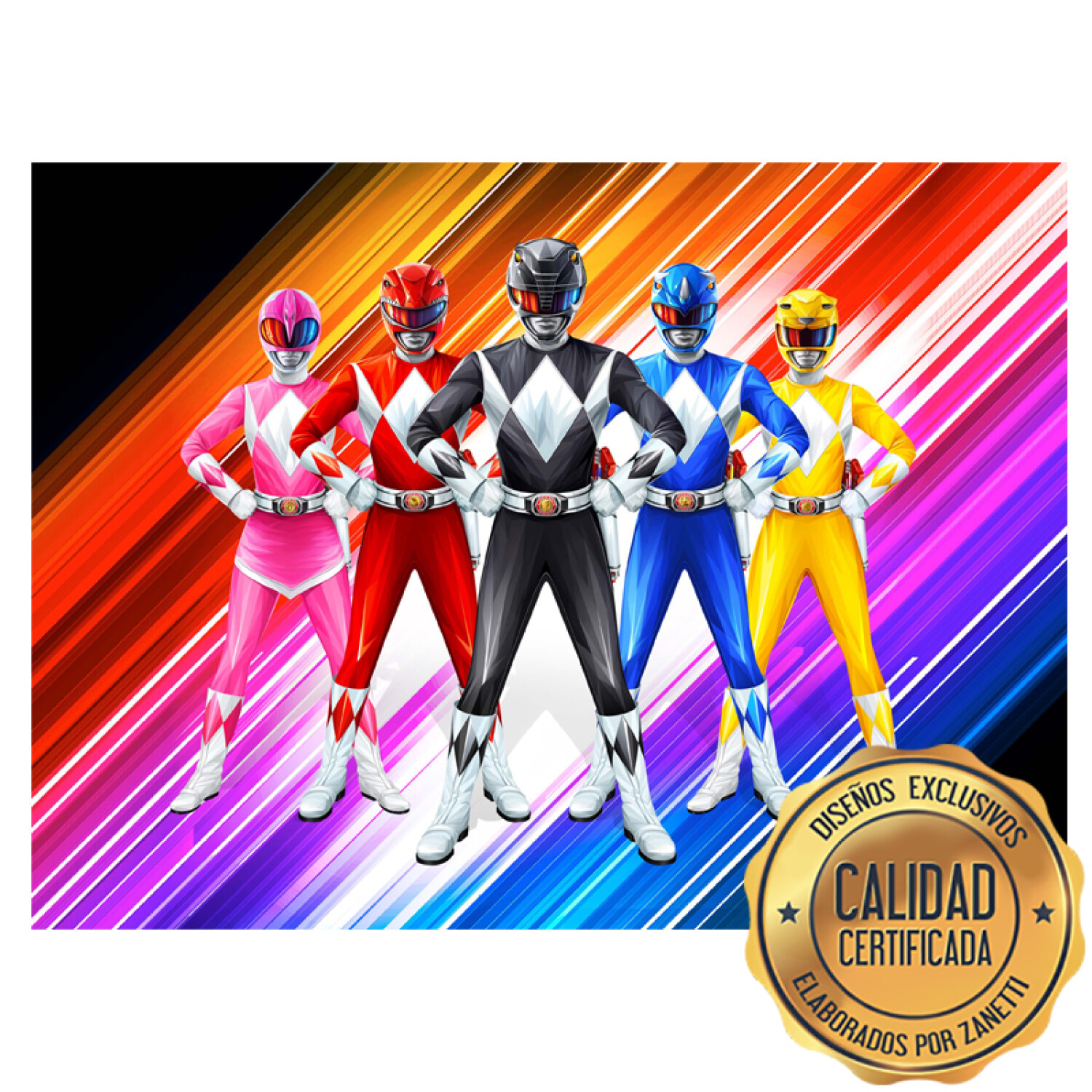 Power Ranger Linear Lámina Power Ranger - Lineas Rect. — Zanetti