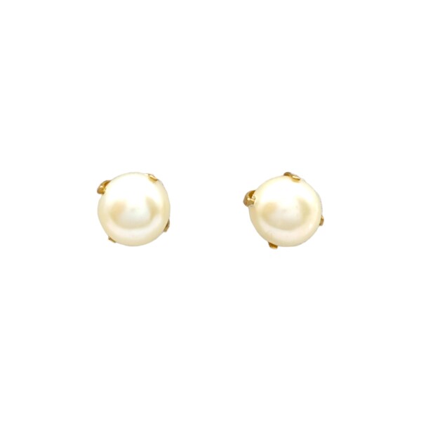 Caravanas Perlas- Oro bajo - Perla española- CA8238 conperla