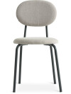 Silla de comedor MALT tela arena/negro Silla de comedor MALT tela arena/negro