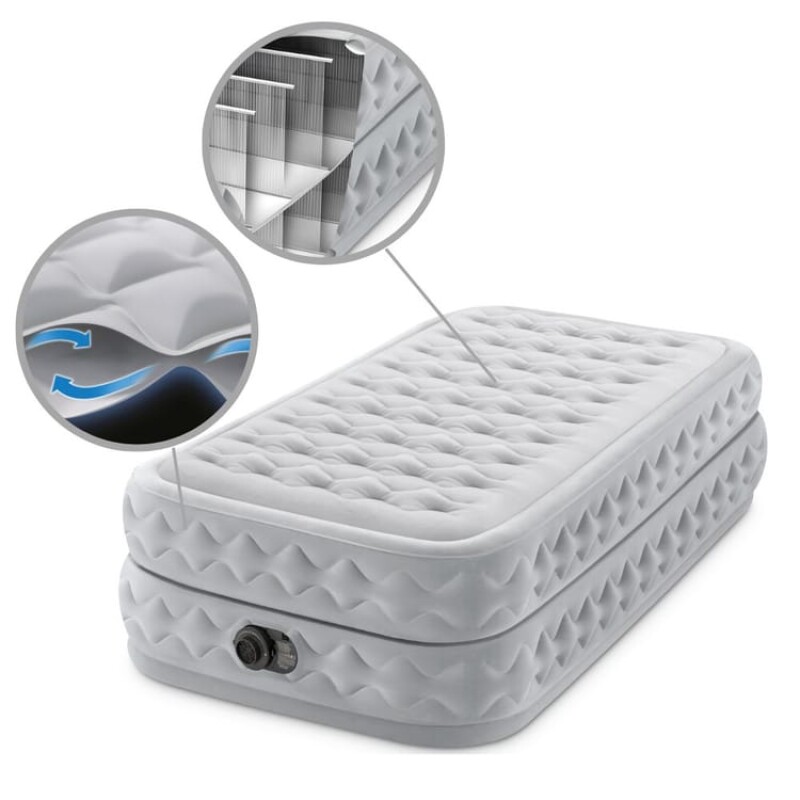 INTEX COLCHON DURA-BEAM DELUXE SUPREME AIR-FLOW 1 PLAZA Intex Colchon Dura-beam Deluxe Supreme Air-flow 1 Plaza