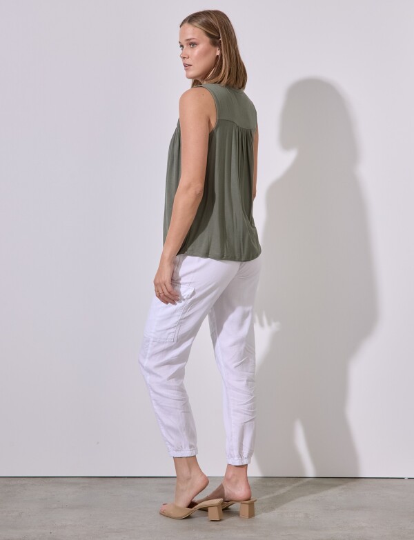 Musculosa Frunces VERDE