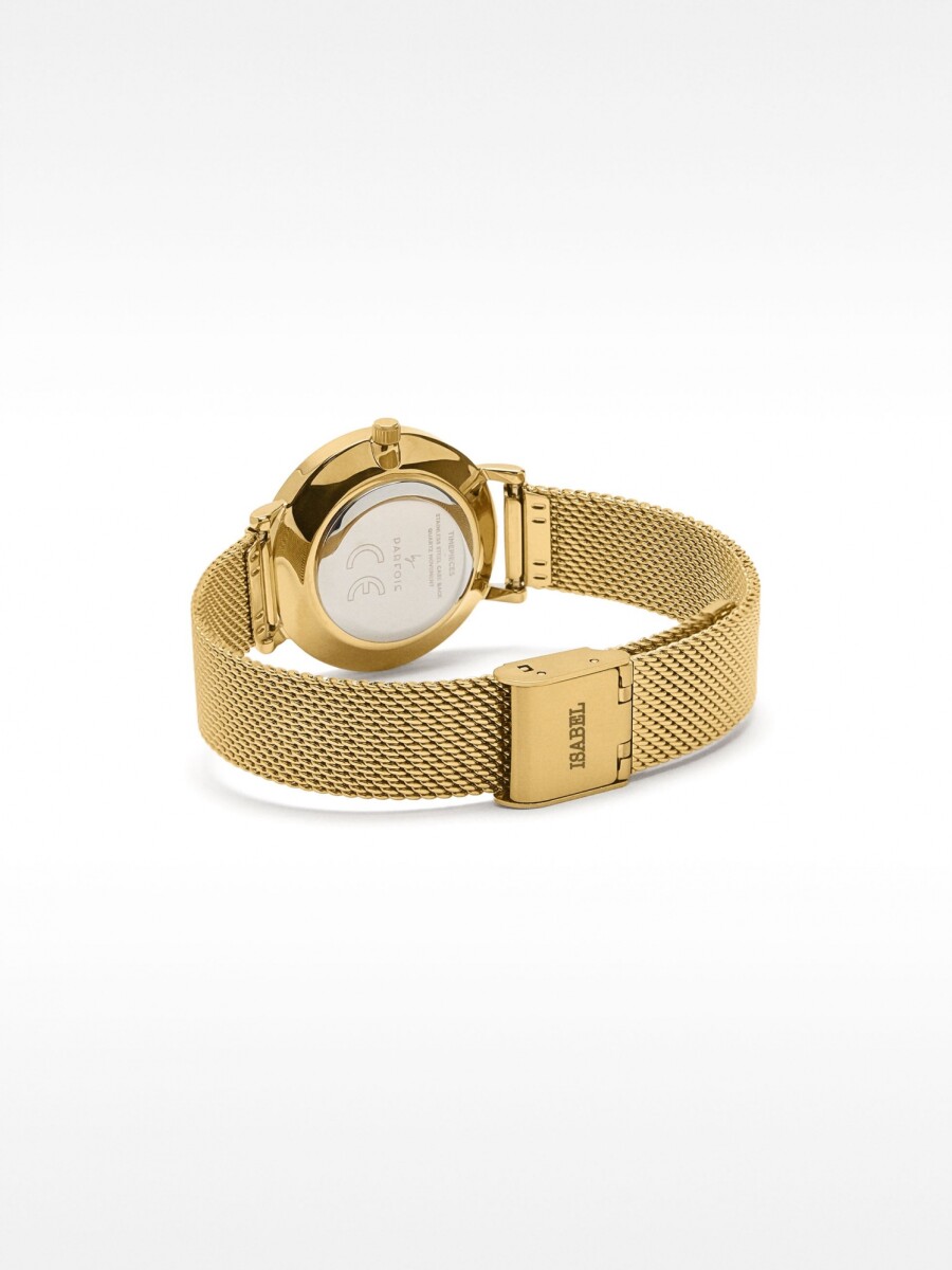 Reloj De Esfera Mapamundi bicolor