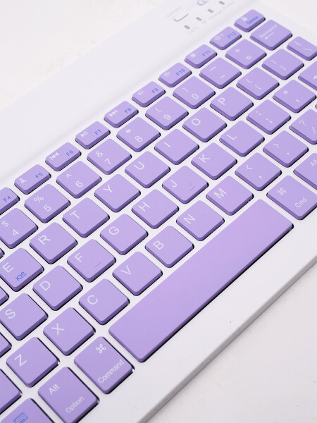TECLADO INALAMBRICO 25 CM CON USB LILA LILA