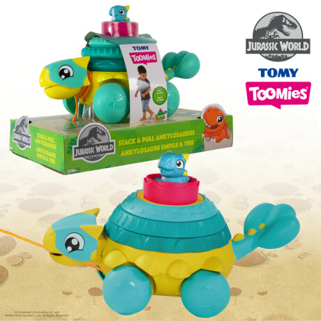 Dinosaurio de arrastre y encastre Dinosaurio de arrastre y encastre