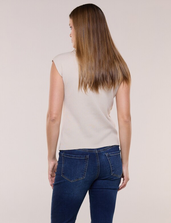 Buzo Con Solapa BEIGE