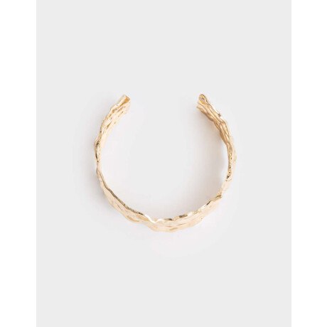 Brazalete De Metal Dorado
