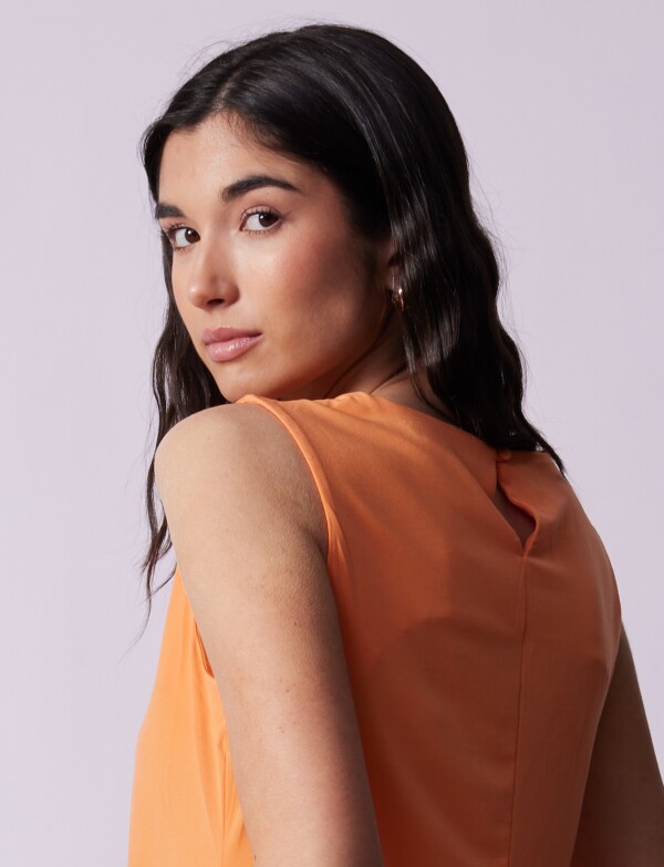 Blusa Pinzas ANARANJADO