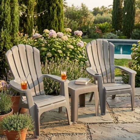 SET DE JARDIN 2 SILLONES + MESA - CAPUCCINO SET DE JARDIN 2 SILLONES + MESA - CAPUCCINO